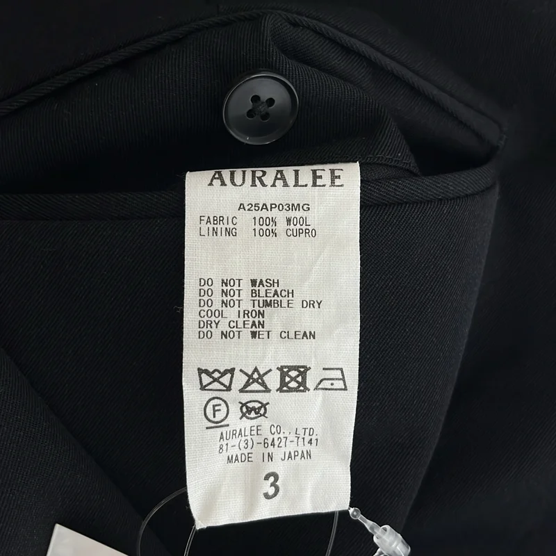 AURALEE / オーラリー | 2025AW | LIGHT WOOL MAX GABARDINE TWO-TUCK SLACKS A25AP03MG | 3 | メンズ