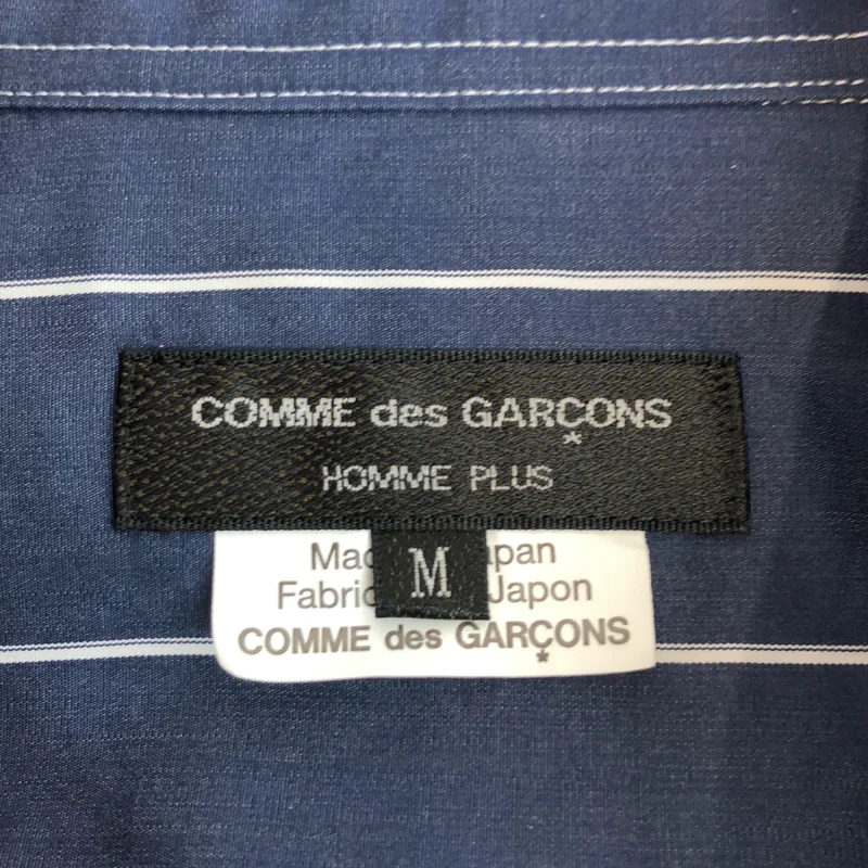 COMME des GARCONS HOMME PLUS / コムデギャルソンオムプリュス | 2020AW | ストライプ レイヤードロングシャツ | M | メンズ