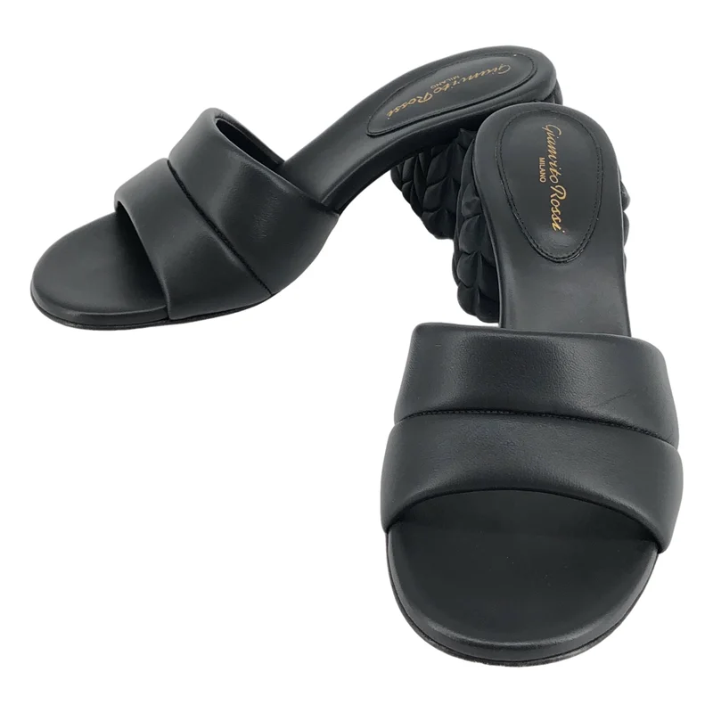 Gianvito Rossi / ジャンヴィトロッシ | FLOREA MULE / レザー フロレア ミュール ヒールサンダル | 37 | レディース