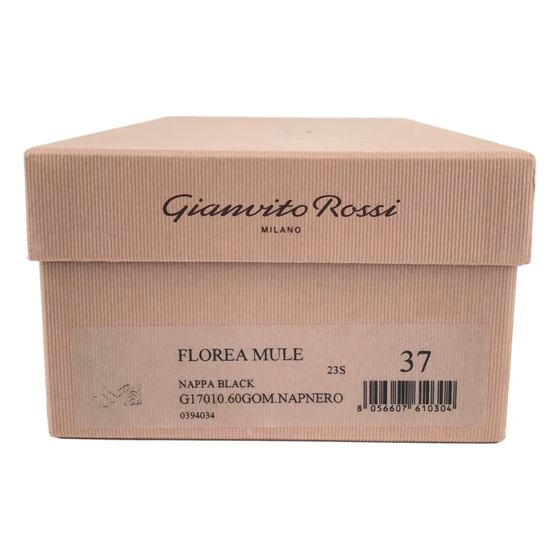 Gianvito Rossi / ジャンヴィトロッシ | FLOREA MULE / レザー フロレア ミュール ヒールサンダル | 37 | レディース
