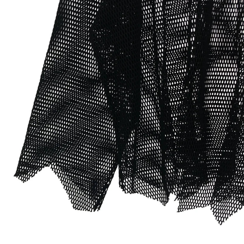 BLACK COMME des GARCONS / ブラックコムデギャルソン | 2023SS | アシンメトリー メッシュトップス | XL | メンズ