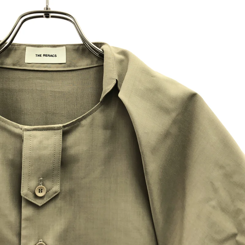 THE RERACS / ザリラクス | 2024AW | PE SUPER LIGHT SPUN SCARF COLLAR SHIRT / スーパーライトスパン スカーフカラーシャツ | 38 | レディース