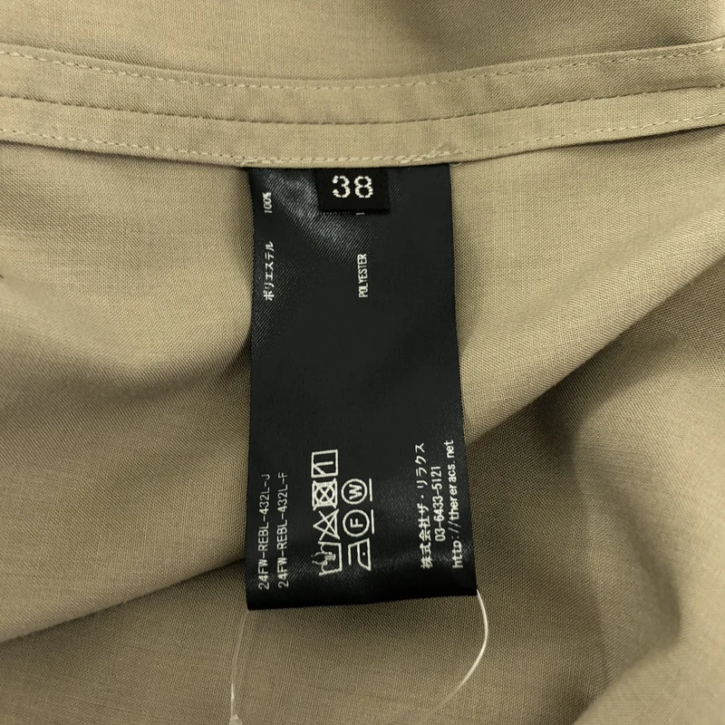 THE RERACS / ザリラクス | 2024AW | PE SUPER LIGHT SPUN SCARF COLLAR SHIRT / スーパーライトスパン スカーフカラーシャツ | 38 | レディース