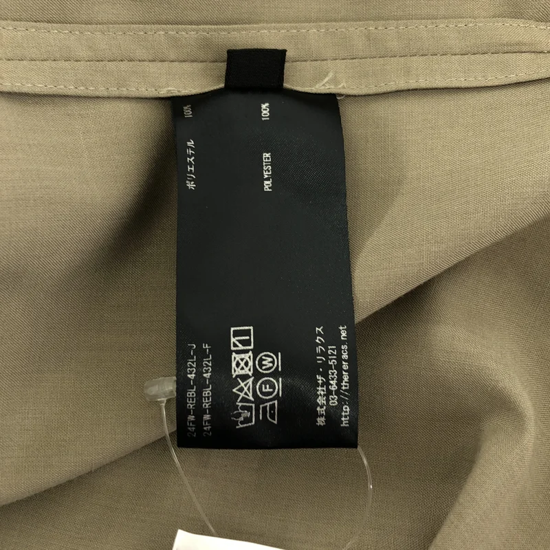 THE RERACS / ザリラクス | 2024AW | PE SUPER LIGHT SPUN SCARF COLLAR SHIRT / スーパーライトスパン スカーフカラーシャツ | 38 | レディース