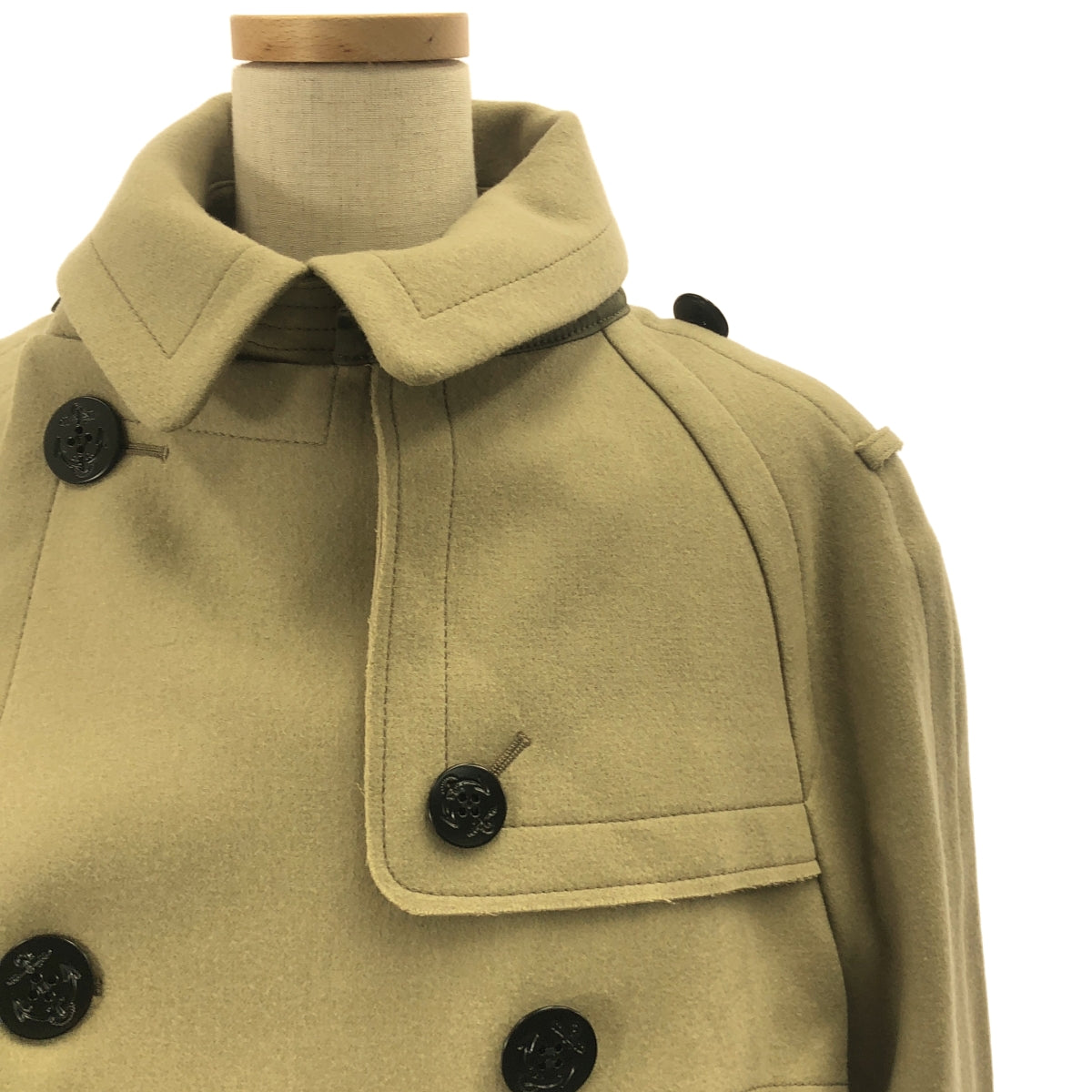 美品】 sacai / サカイ | Wool Melton Coat ウール メルトン コート