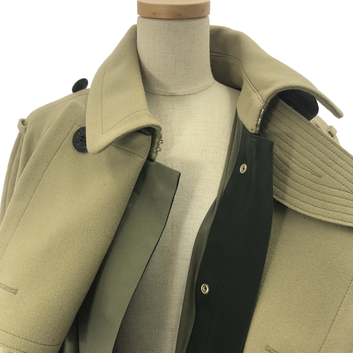美品】 sacai / サカイ | Wool Melton Coat ウール メルトン コート