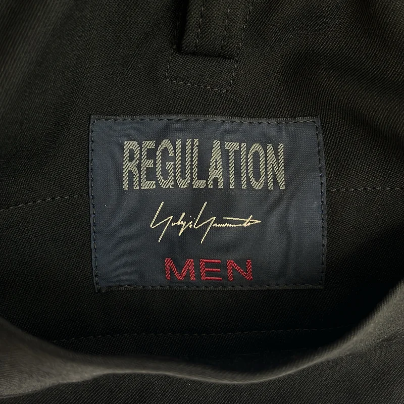 REGULATION Yohji Yamamoto / レギュレーションヨウジヤマモト | 2024AW | REギャバ フラップポケット リブパンツ HS-P02-140 | 1 | メンズ
