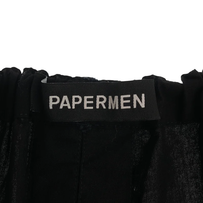 PAPERMEN / ペーパーメン | コットン ワイドクロップドパンツ | M/L | メンズ