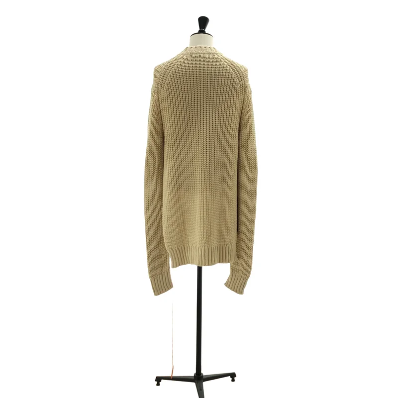 JIL SANDER / ジルサンダー | ステッチスリーブ サイドスリット ローゲージ ロングニット |
