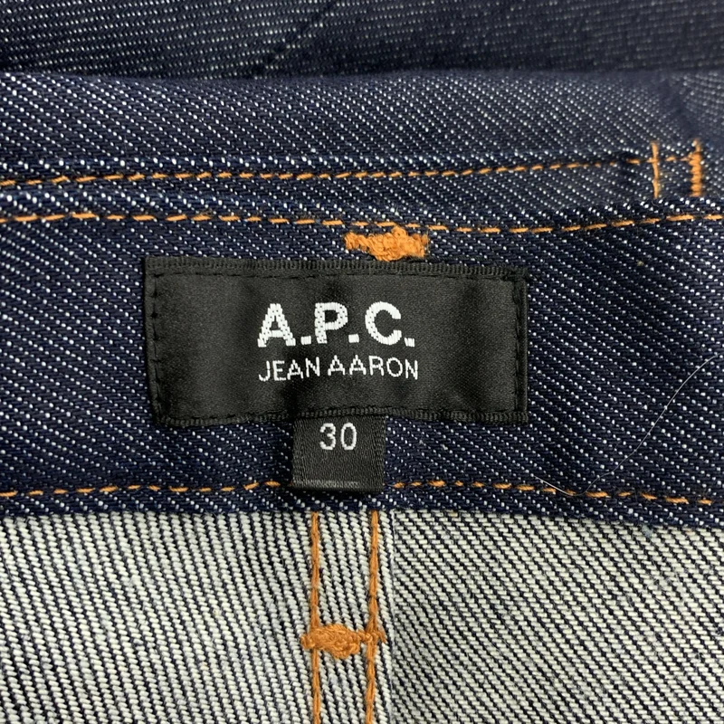 A.P.C. / アーペーセー | JEAN AARON / ロゴボタン リジットデニム パンツ | 30 | メンズ