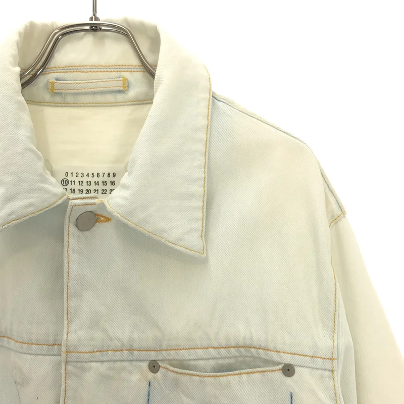 Maison Margiela / メゾンマルジェラ | 2018SS | ブリーチ加工 デニムジャケット | 48 | メンズ