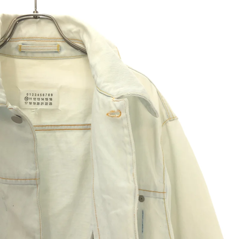 Maison Margiela / メゾンマルジェラ | 2018SS | ブリーチ加工 デニムジャケット | 48 | メンズ
