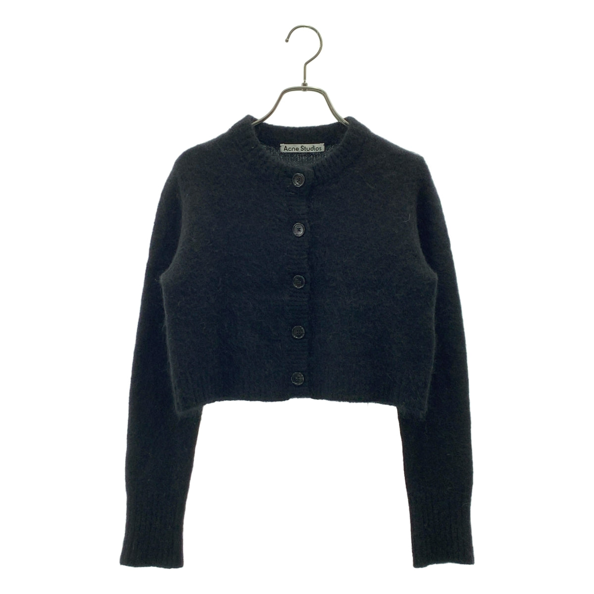 Acne Studios クロップド ショート丈 カーディガン モヘア XS Acne Studios / アクネストゥディオズ | モヘヤ混 ショート ニット