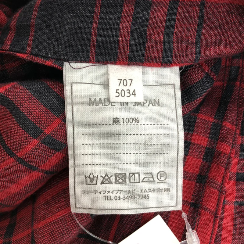 45r / フォーティファイブアール | リネンバッファローチェック ワンピース 7075034 |