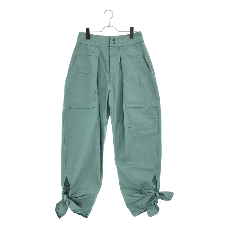 ISABEL MARANT / イザベルマラン | コットン 裾リボン ワイドパンツ | 36 | レディース
