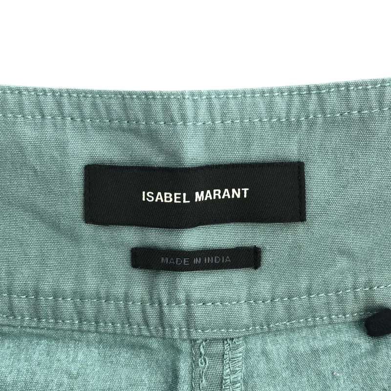 ISABEL MARANT / イザベルマラン | コットン 裾リボン ワイドパンツ | 36 | レディース