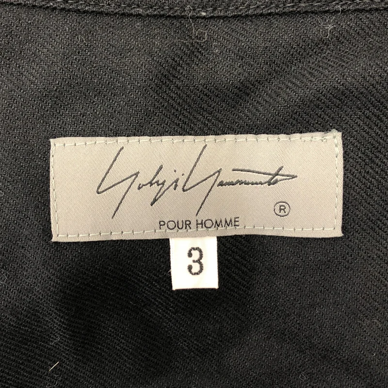 YOHJI YAMAMOTO POUR HOMME / ヨウジヤマモトプールオム | 2022AW | ウール プリーツ 比翼ロングシャツ | 3 | メンズ
