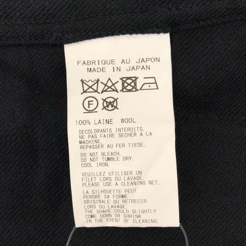 YOHJI YAMAMOTO POUR HOMME / ヨウジヤマモトプールオム | 2022AW | ウール プリーツ 比翼ロングシャツ | 3 | メンズ