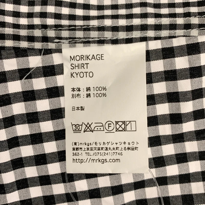 モリカゲシャツMORIKAGE SHIRT KYOTO*チェックワンピースSS*1116