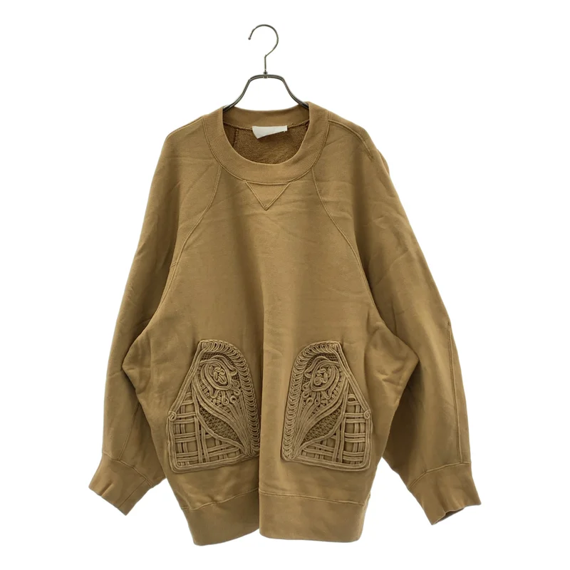 Mame Kurogouchi / マメクロゴウチ | 2022AW | Cording Embroidered Oversized Sweatshirt / エンブロイダリー スウェット トレーナー | 4 | レディース