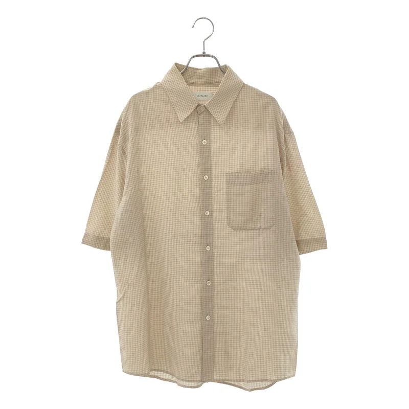 LEMAIRE / ルメール | リヨセル シルク混 チェック シャツ | S | メンズ