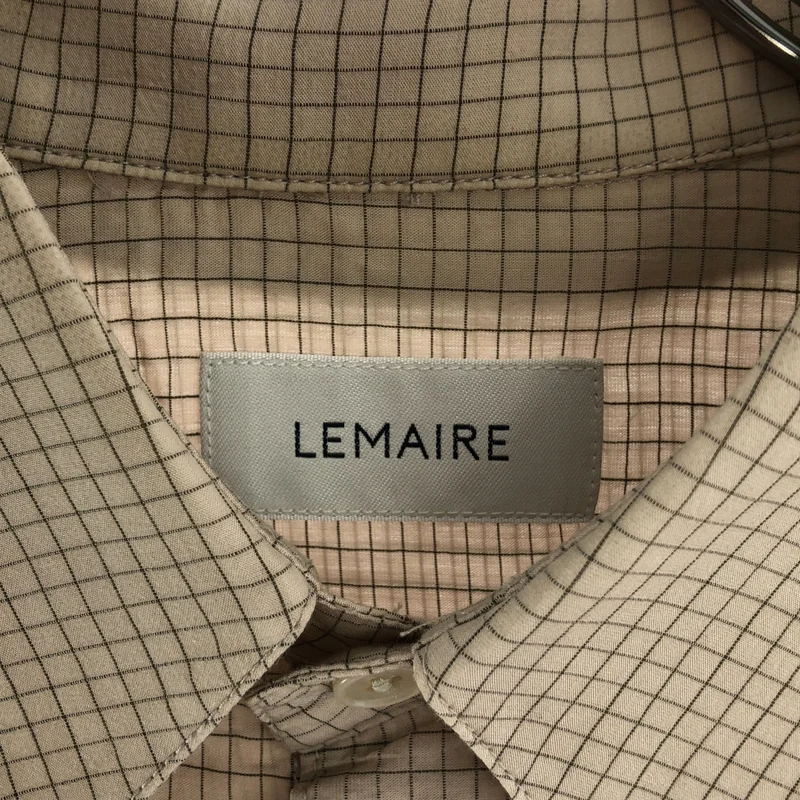 LEMAIRE / ルメール | リヨセル シルク混 チェック シャツ | S | メンズ