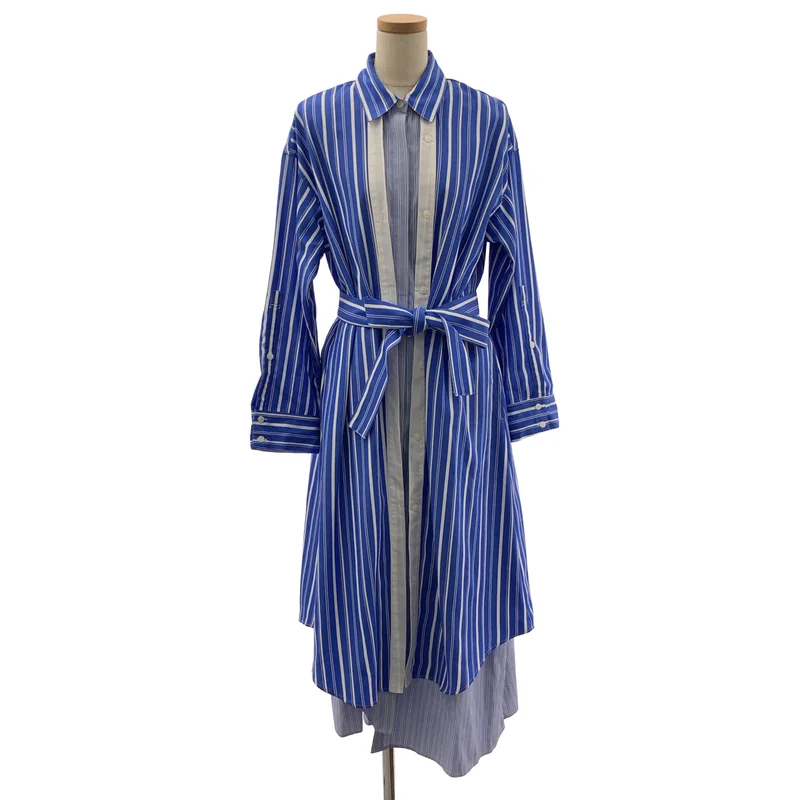 AULA AILA / アウラアイラ | COMBINATION SHIRT DRESS / コンビネーション シャツワンピース | 0 | レディース