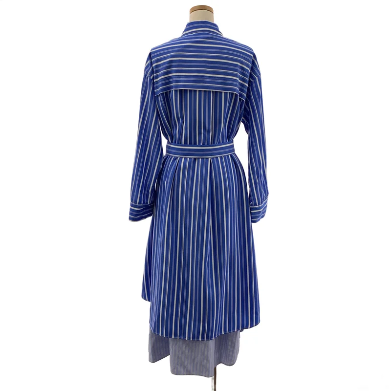 AULA AILA / アウラアイラ | COMBINATION SHIRT DRESS / コンビネーション シャツワンピース | 0 | レディース