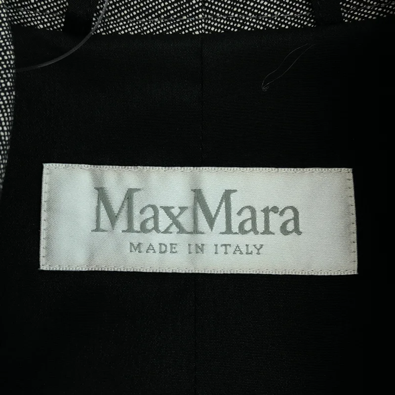 Max Mara / マックスマーラ | ウール シルク ノーカラージャケット | 42 | レディース