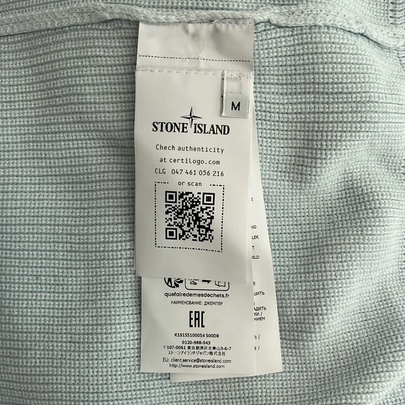 STONE ISLAND / ストーンアイランド | CREWNECK SWEATSHIRT リブ ニット | M | メンズ