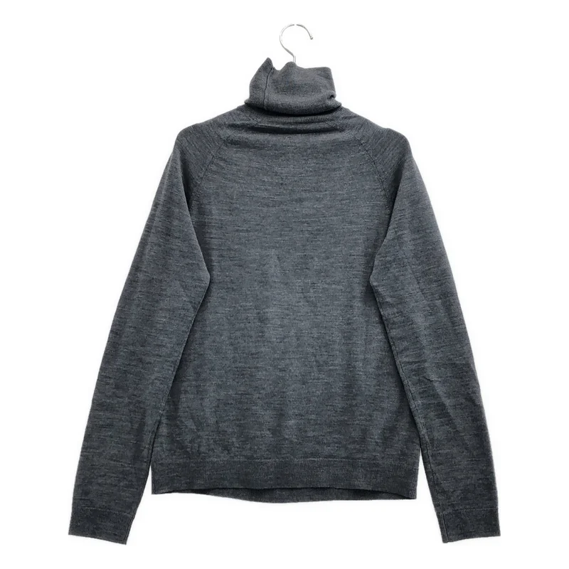 JIL SANDER NAVY / ジルサンダーネイビー | ウール タートルネック ニット | S | レディース