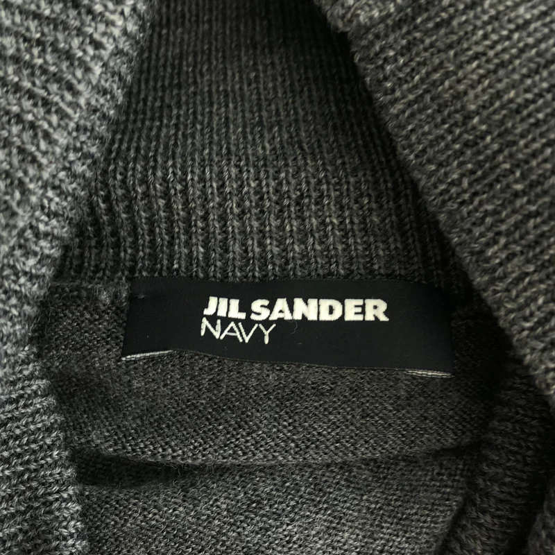 JIL SANDER NAVY / ジルサンダーネイビー | ウール タートルネック ニット | S | レディース