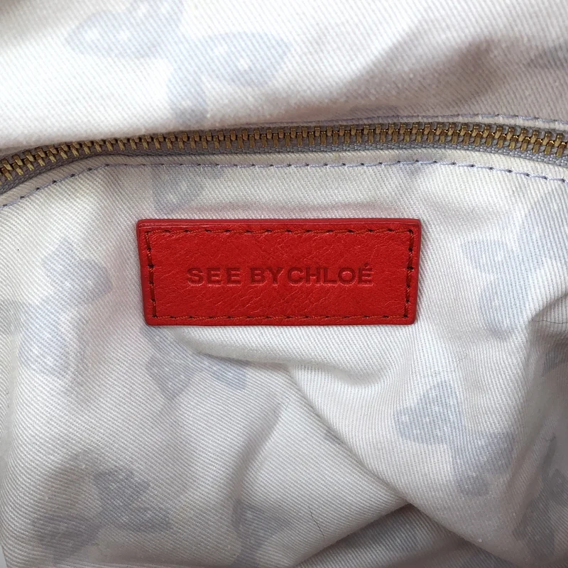 SEE BY CHLOE / シーバイクロエ | レザー サイドリボン トートバッグ |
