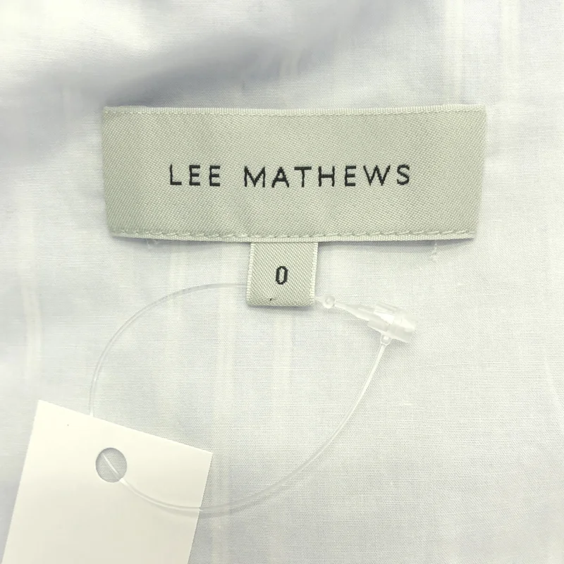Lee Mathews / リーマシュー | コットン ストライプ ティアード ワンピース | 0 | レディース