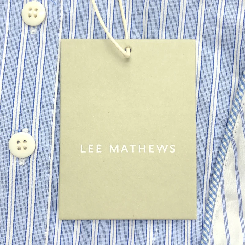 Lee Mathews / リーマシュー | コットン ストライプ ティアード ワンピース | 0 | レディース