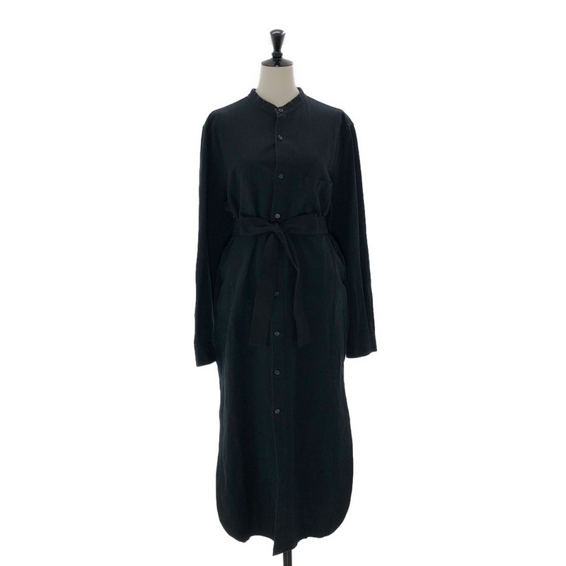 Cristaseya / クリスタセヤ | コットン リネン ベルテッド シャツワンピース | M | レディース