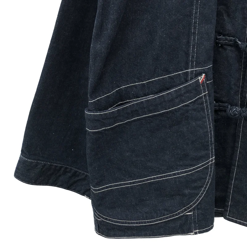 PORTER CLASSIC / ポータークラシック | CLASSIC DENIM CHINESE デニムジャケット | 2 | メンズ