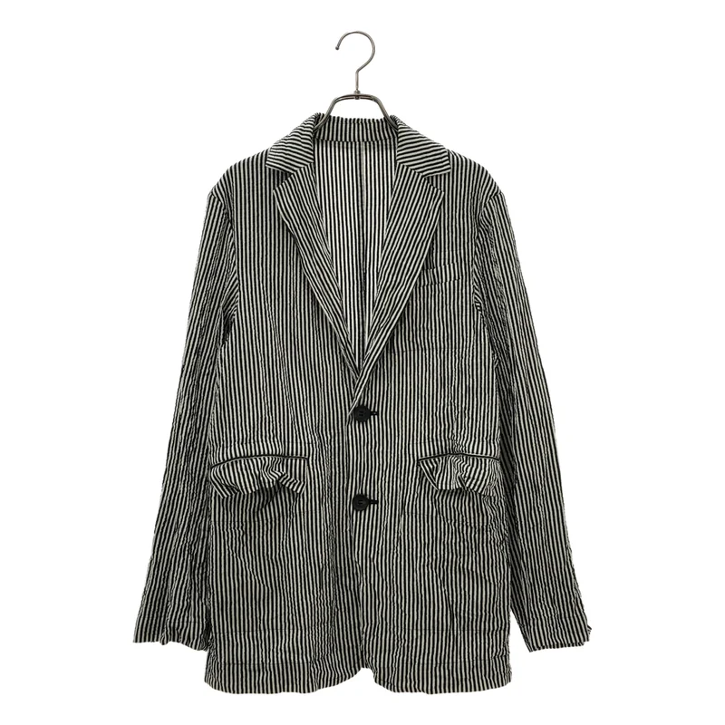 POSTELEGANT / ポステレガント | 2023SS | Cotton Silk Seersucker Jacket / コットン シルク シアサッカー テーラードジャケット | M | レディース