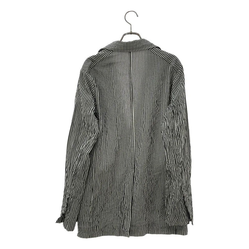 POSTELEGANT / ポステレガント | 2023SS | Cotton Silk Seersucker Jacket / コットン シルク シアサッカー テーラードジャケット | M | レディース