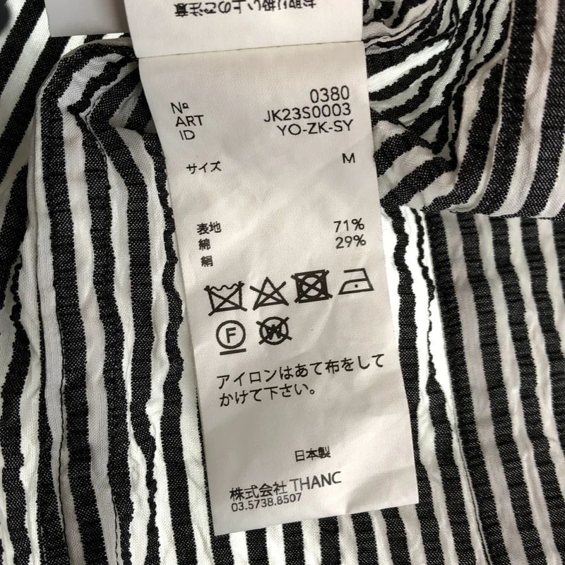 POSTELEGANT / ポステレガント | 2023SS | Cotton Silk Seersucker Jacket / コットン シルク シアサッカー テーラードジャケット | M | レディース