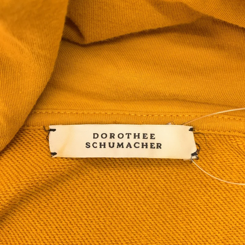 DOROTHEE SCHUMACHER / ドロシーシューマッハ | コットン スリット スウェット フーディ | 1 | レディース