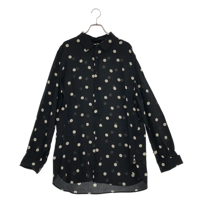 SAINT LAURENT PARIS / サンローランパリ | 2020SS | シルク ポルカドット レギュラーカラーシャツ | 40 | メンズ
