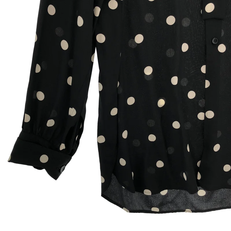 SAINT LAURENT PARIS / サンローランパリ | 2020SS | シルク ポルカドット レギュラーカラーシャツ | 40 | メンズ