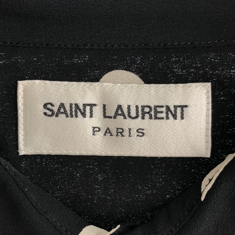 SAINT LAURENT PARIS / サンローランパリ | 2020SS | シルク ポルカドット レギュラーカラーシャツ | 40 | メンズ