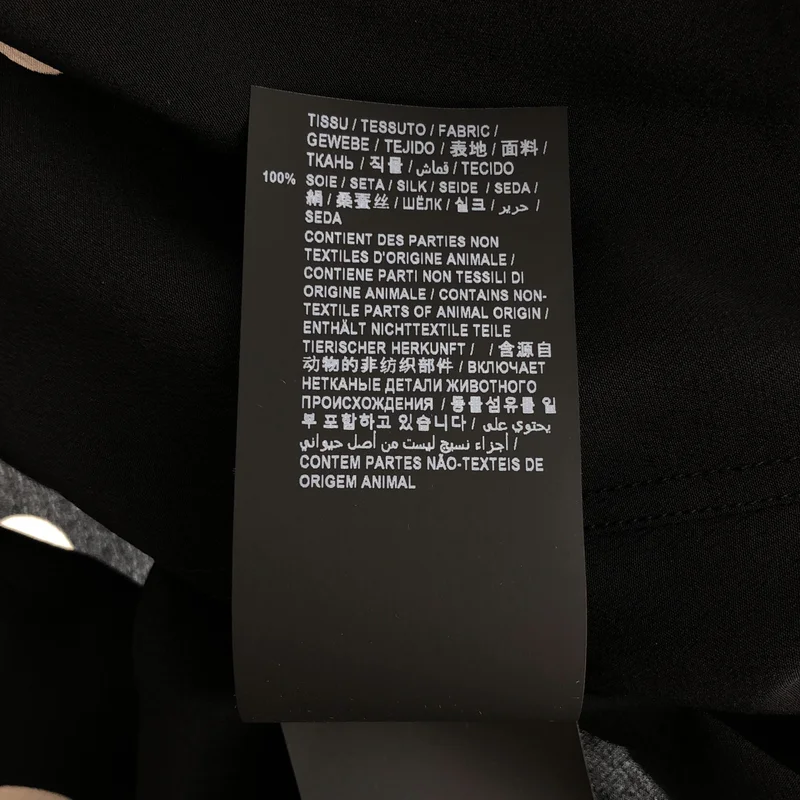 SAINT LAURENT PARIS / サンローランパリ | 2020SS | シルク ポルカドット レギュラーカラーシャツ | 40 | メンズ