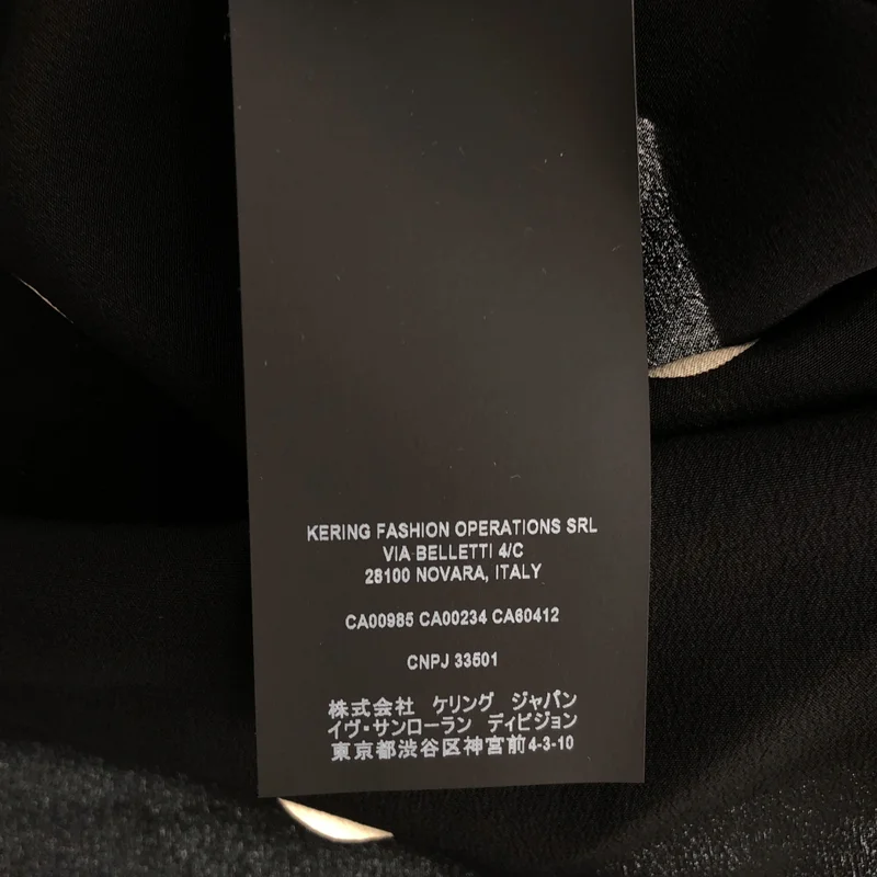 SAINT LAURENT PARIS / サンローランパリ | 2020SS | シルク ポルカドット レギュラーカラーシャツ | 40 | メンズ