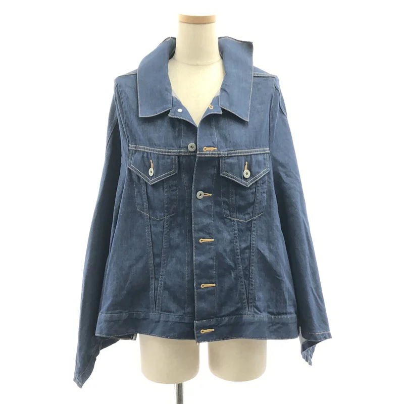 JUNYA WATANABE COMME des GARCONS denim / ジュンヤワタナベコムデギャルソンデニム | 2021SS | デニム ケープジャケット | M | レディース