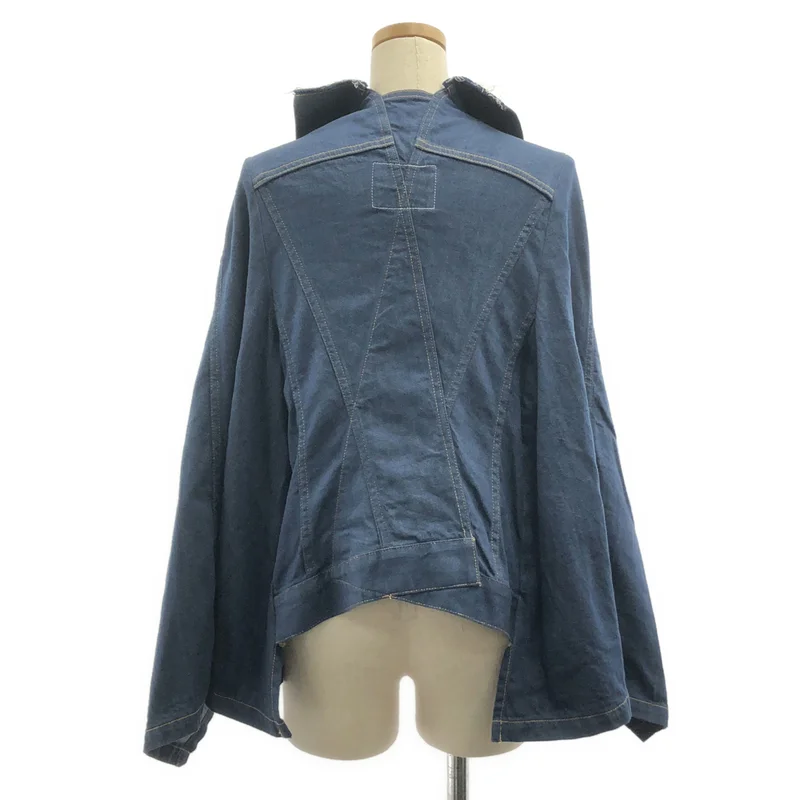 JUNYA WATANABE COMME des GARCONS denim / ジュンヤワタナベコムデギャルソンデニム | 2021SS | デニム ケープジャケット | M | レディース