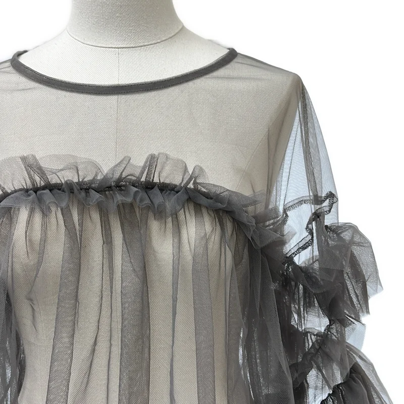 ANDRESD / アンドレスド | decorative tulle tops チュール ボリューム ブラウス | F | レディース