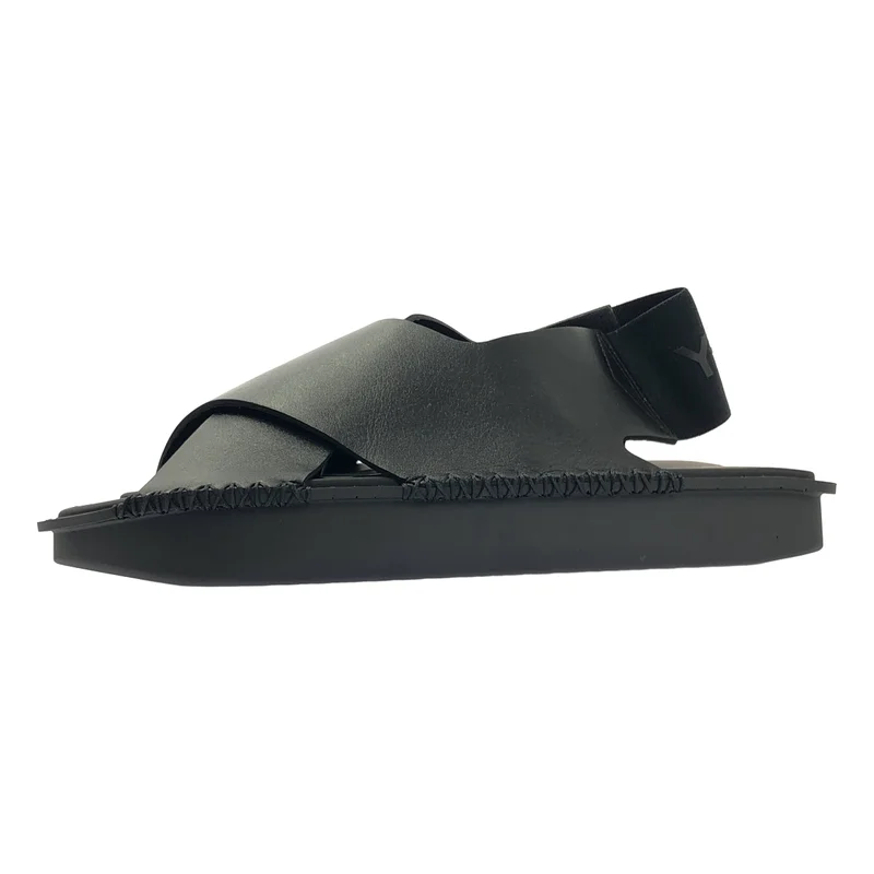 Y-3 / ワイスリー | SANDALS / レザー バックロゴ フラットサンダル | 26.5 | メンズ